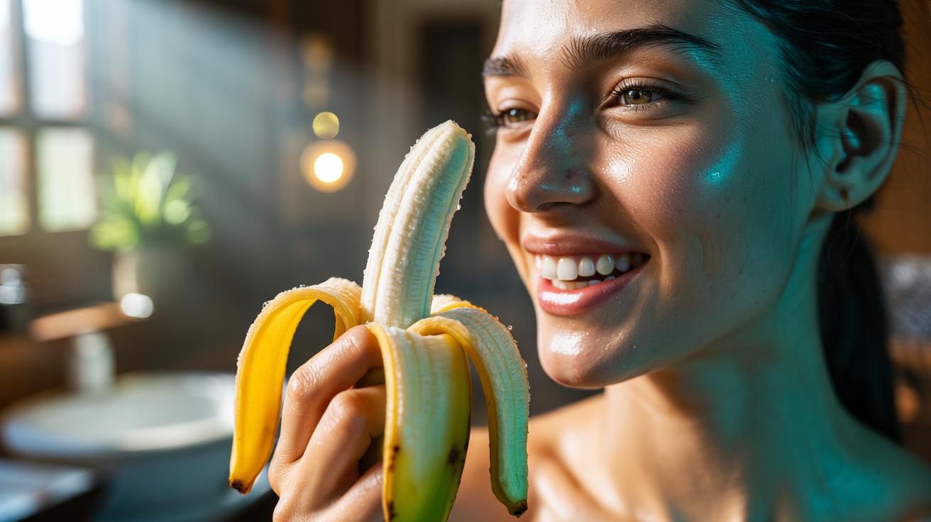Banana peel brightens teeth naturally in minutes : how potassium gently whitens with ease