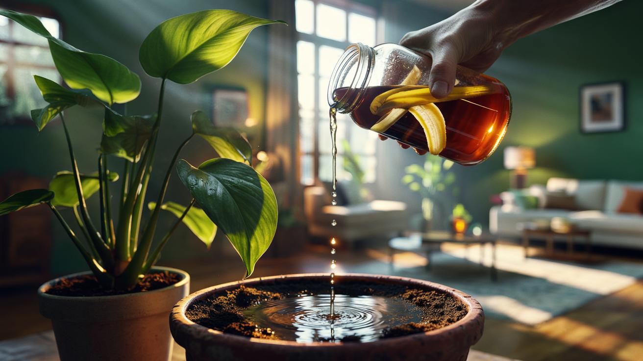 The Secret to Lush Indoor Plants: How a Banana Peel Revives Soil Nutrients Overnight